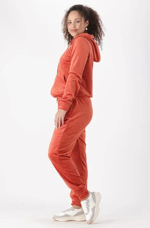 Britney Velour Zip Tru Hoodie _ 145733 _ Orange sold by Dunns product image thumbnail 5