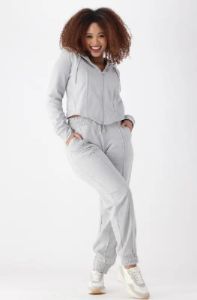 Elissa Fleece Jogger _ 145450 _ Grey Mel sold by Dunns