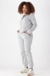 Elissa Fleece Jogger _ 145450 _ Grey Mel sold by Dunns