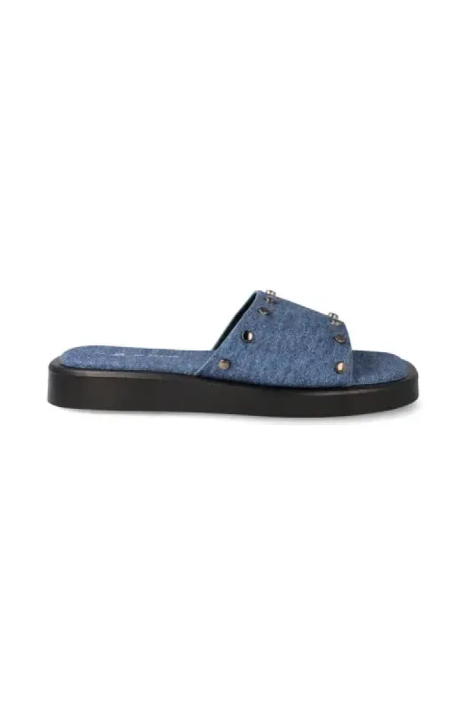 Venitia Slide _ 145426 _ Blue sold by Dunns