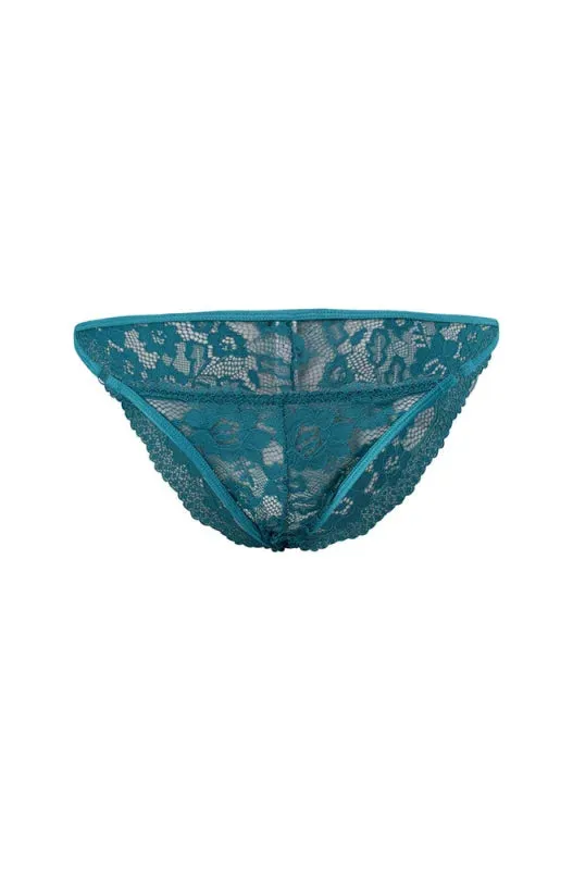 Kay Lace Tanga _ 152793 _ Teal sold by Dunns