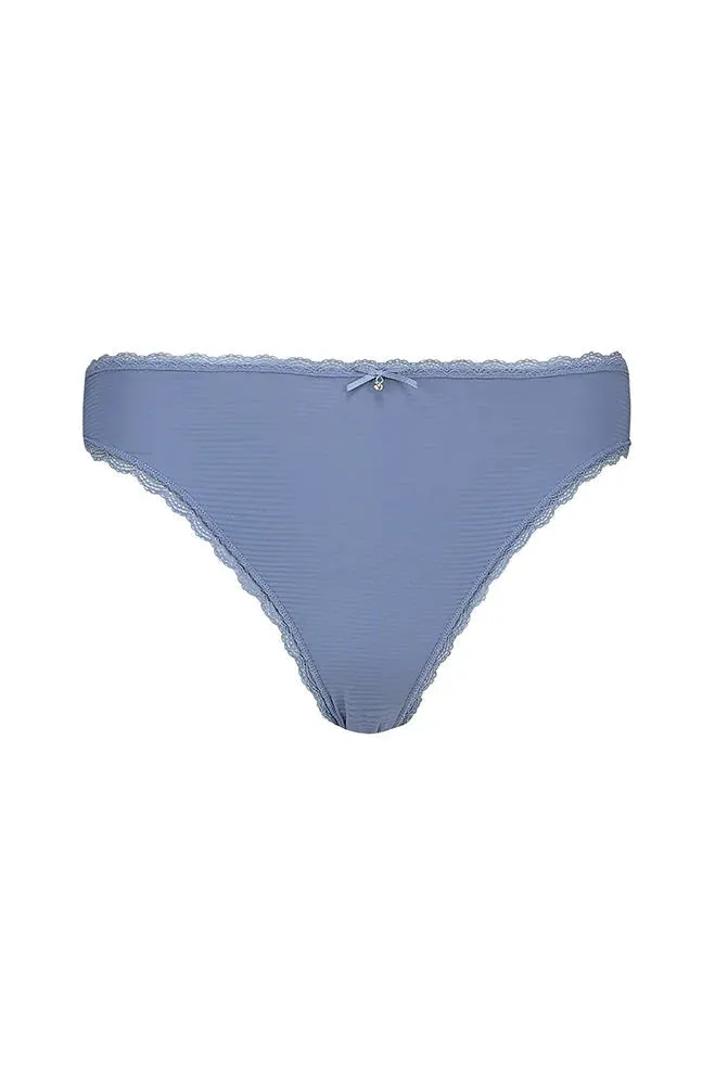 Kyra Lace Trim Bikini _ 143031 _ Blue sold by Dunns