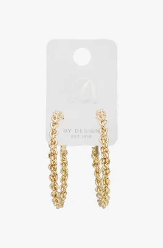 Jayden Dinamante Hoop Single Earrings _ 141921 _ Gold sold by Dunns product image thumbnail 2