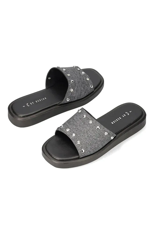 Kelesy Slide _ 153182 _ Black sold by Dunns product image thumbnail 3