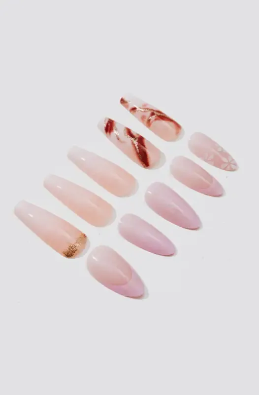 Press On Nails _ 146976 _ Pink sold by Dunns