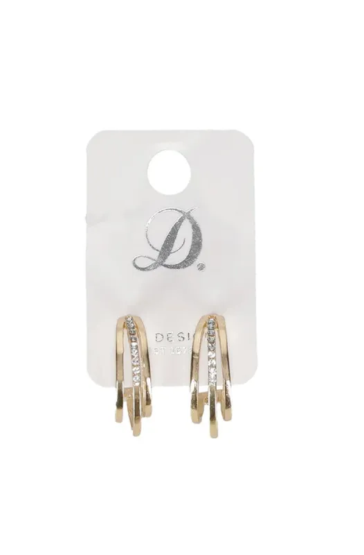Teri Single Earring _ 148187 _ Gold sold by Dunns