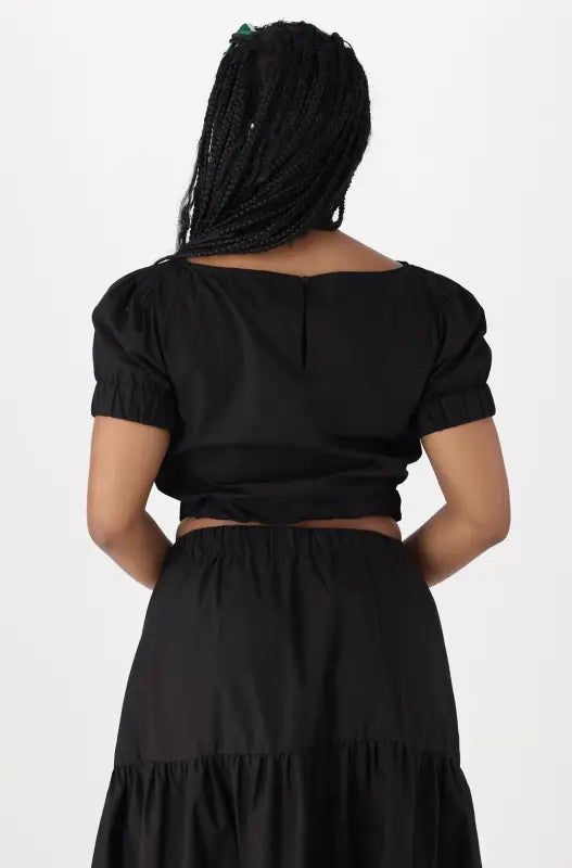 Mia Polin Puff Sleeve Top _ 140867 _ Black sold by Dunns product image thumbnail 4