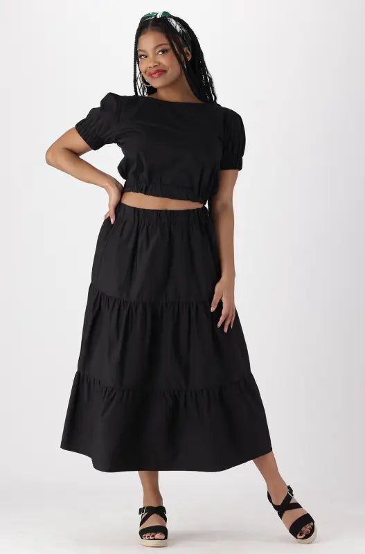 Mia Polin Puff Sleeve Top _ 140867 _ Black sold by Dunns product image thumbnail 5