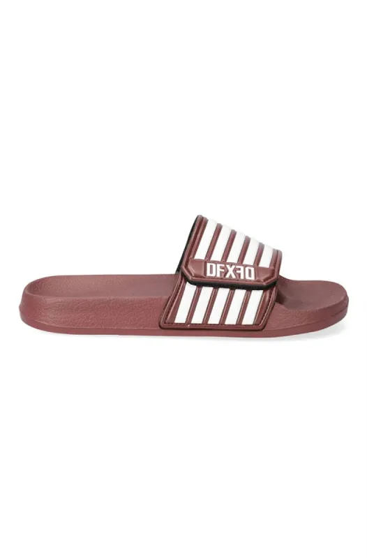 Maluma Velcro Slide _ 150026 _ Burgundy sold by Dunns