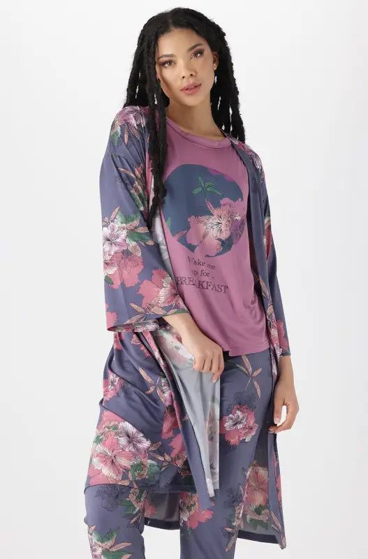 Kiana Floral Gown _ 143472 _ Purple sold by Dunns