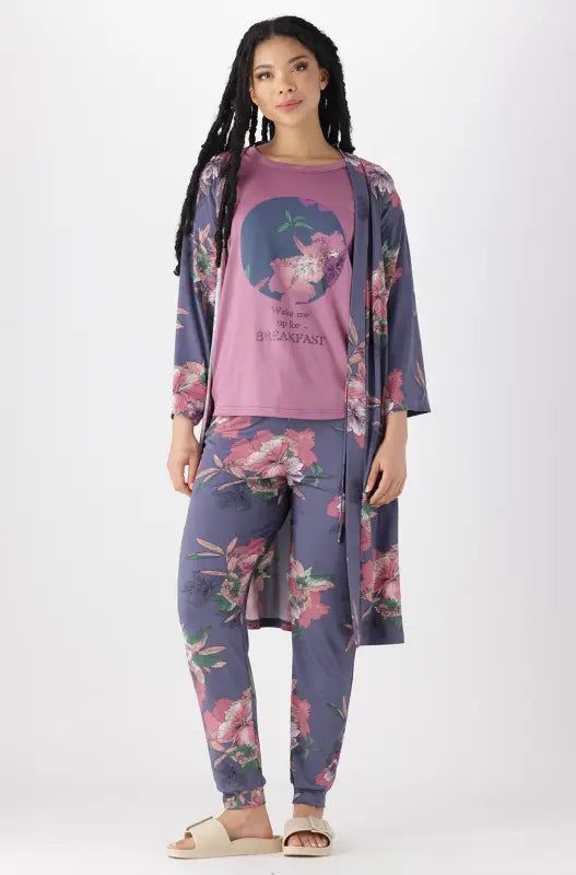 Kiana Floral Gown _ 143472 _ Purple sold by Dunns product image thumbnail 4