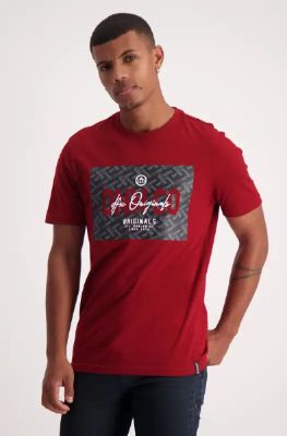 Hawkins Tee _ 140579 _ Red sold by Dunns