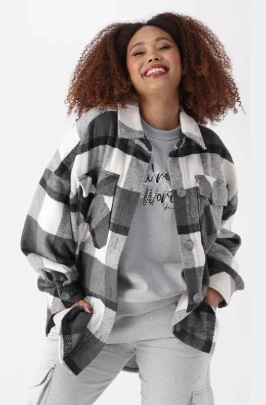 Taryn Check Shacket _ 145024 _ Multi sold by Dunns