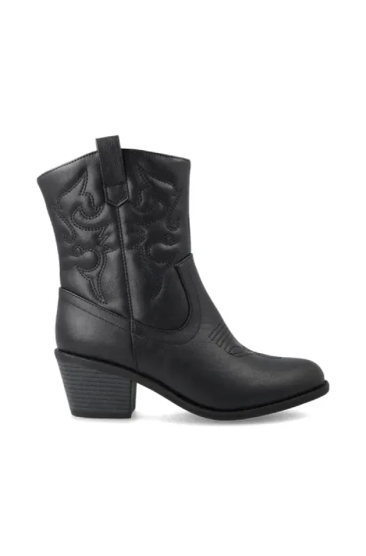 Lourdes Western Boot _ 147331 _ Black sold by Dunns