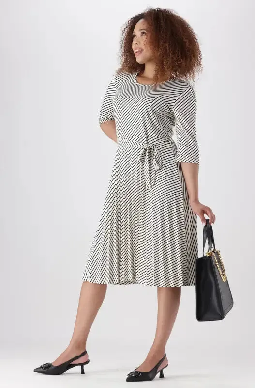 Sam Stripe Pleat Dress _ 145702 _ Multi sold by Dunns product image thumbnail 5