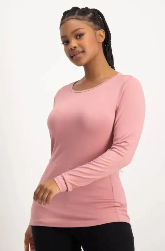 Cleo Crew Neck Tee _ 136374 _ Pink sold by Dunns