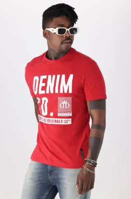 Lakewood Tee _ 140212 _ Red sold by Dunns