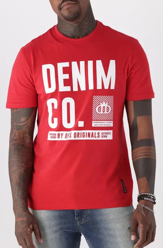 Lakewood Tee _ 140212 _ Red sold by Dunns product image thumbnail 4