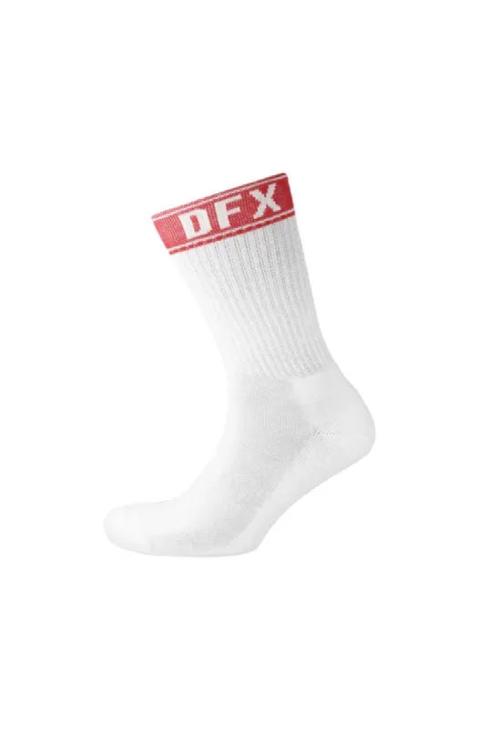 Lamdin Dxf Single Socks _ 146633 _ White sold by Dunns