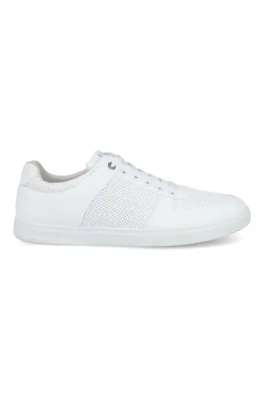 Marcellion Pin Pinch Sneaker _ 139828 _ White sold by Dunns