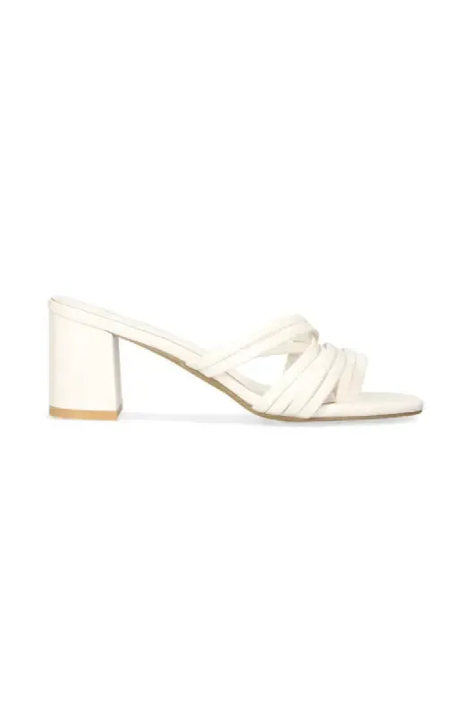Susie Strippy Mule _ 140911 _ White sold by Dunns