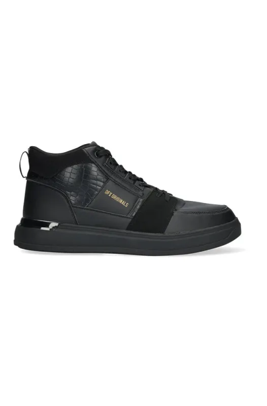 Haydon Multi Textured Sneaker _ 148771 _ Black sold by Dunns