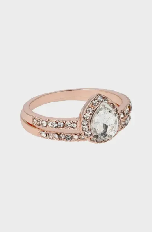 Tara Engagemnet Ring With Band _ 145848 _ Rose Gold sold by Dunns