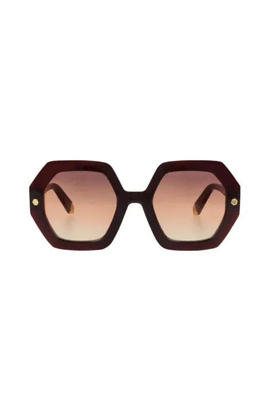 Amy Large Frame Sunglasses _ 149053 _ Brown sold by Dunns