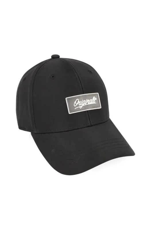 Shane Nylon Peak Cap _ 141011 _ Black sold by Dunns