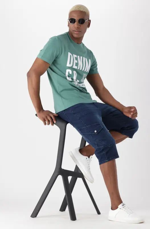 Ganton Short _ 141062 _ Blue sold by Dunns product image thumbnail 4