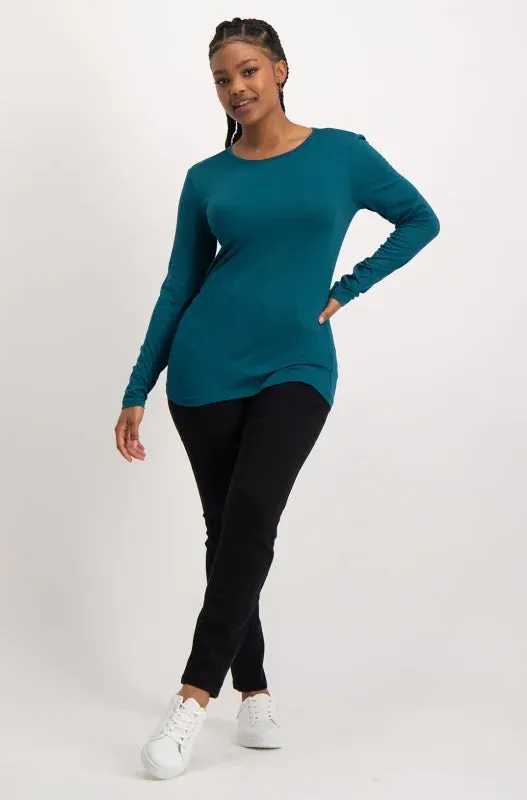 Cleo Crew Neck Tee _ 136519 _ Teal sold by Dunns product image thumbnail 4