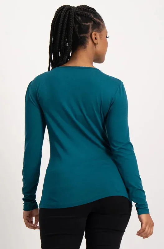 Cleo Crew Neck Tee _ 136519 _ Teal sold by Dunns product image thumbnail 3