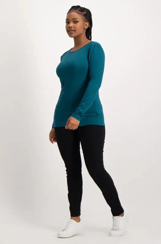 Cleo Crew Neck Tee _ 136519 _ Teal sold by Dunns product image thumbnail 5