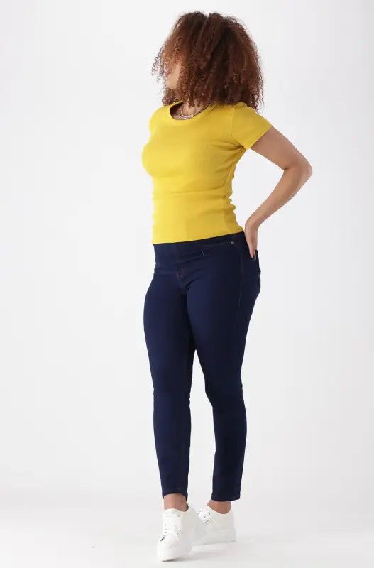 Bella Baby Rib Tee _ 149151 _ Ocre sold by Dunns product image thumbnail 5