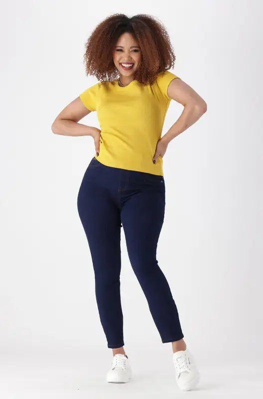 Bella Baby Rib Tee _ 149151 _ Ocre sold by Dunns product image thumbnail 4