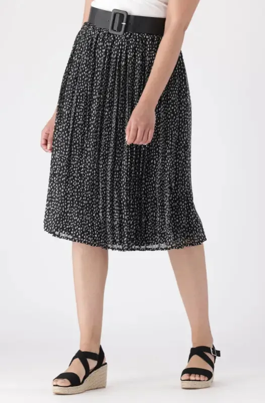 Iris Pleated Skirt _ 146062 _ Black sold by Dunns