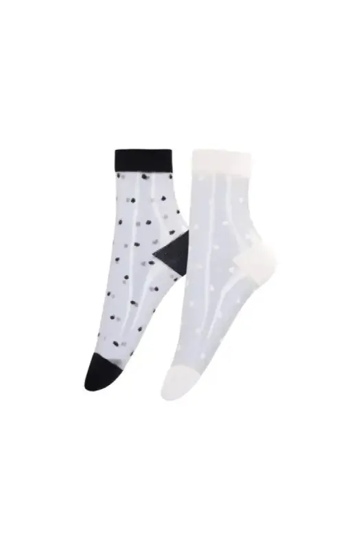 Lacey Sheer Anklet Socks - 2 Pack _ 140569 _ White sold by Dunns