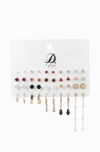 Coreen 20 Pack Earring _ 145924 _ Gold sold by Dunns