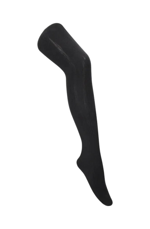 Adelaide Ribbed Tights _ 120492 _ Black sold by Dunns