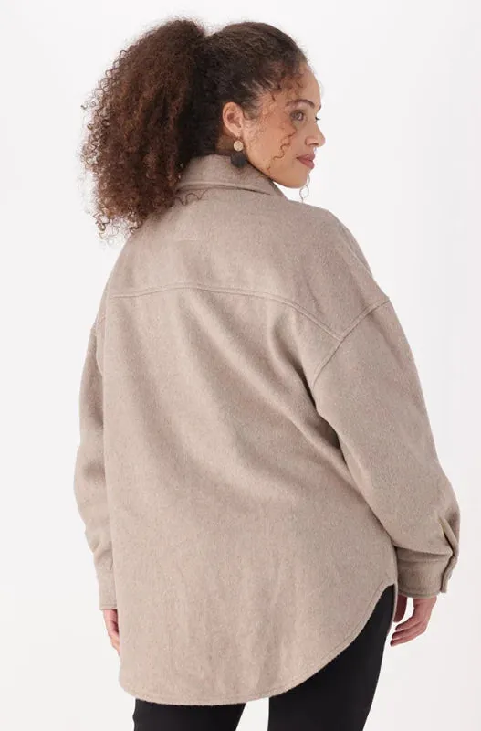 Taryn Shacket _ 146218 _ Oatmeal sold by Dunns product image thumbnail 3