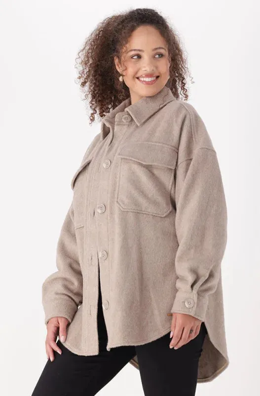 Taryn Shacket _ 146218 _ Oatmeal sold by Dunns product image thumbnail 2