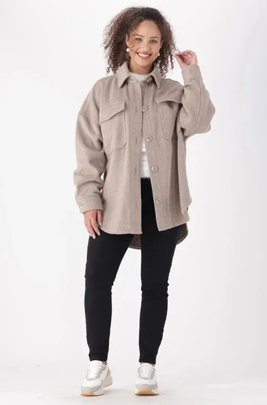 Taryn Shacket _ 146218 _ Oatmeal sold by Dunns product image thumbnail 4