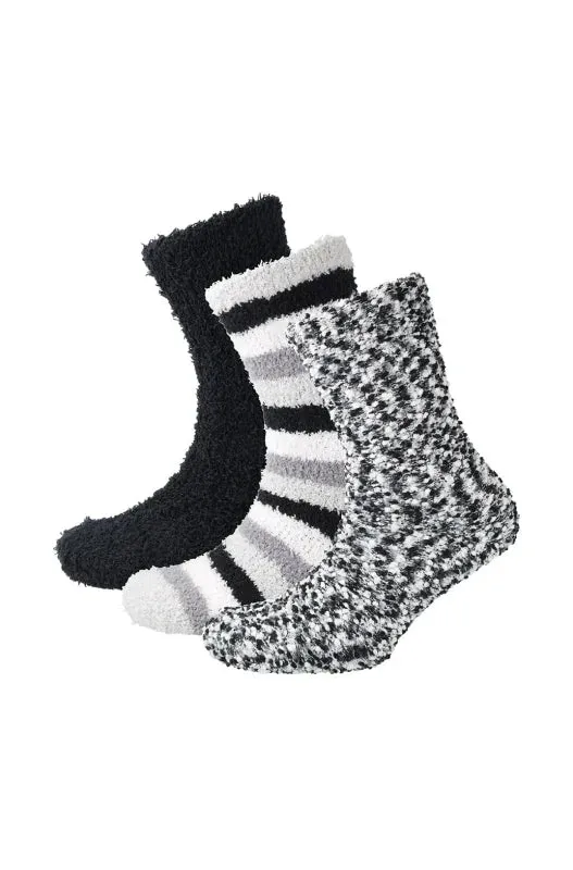 Jada Fluffy Socks 3pk _ 146957 _ Black sold by Dunns