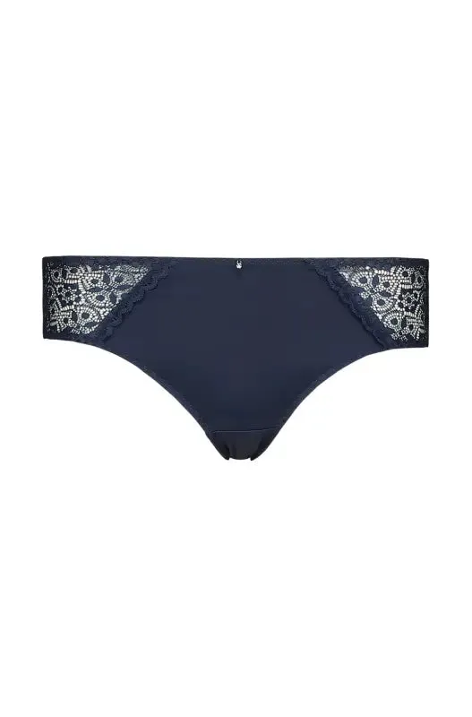 Terry Lace Bikini _ 143076 _ Navy sold by Dunns