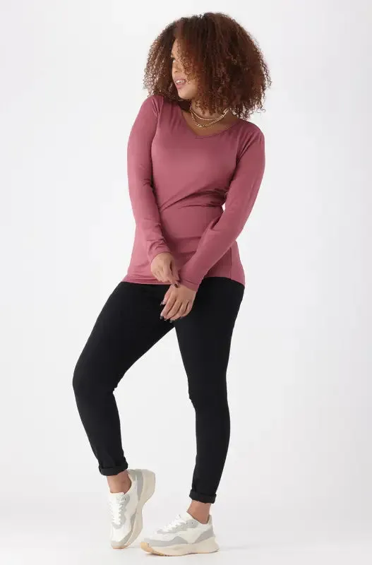 Vayla V Neck Tee _ 148950 _ Pink sold by Dunns product image thumbnail 5