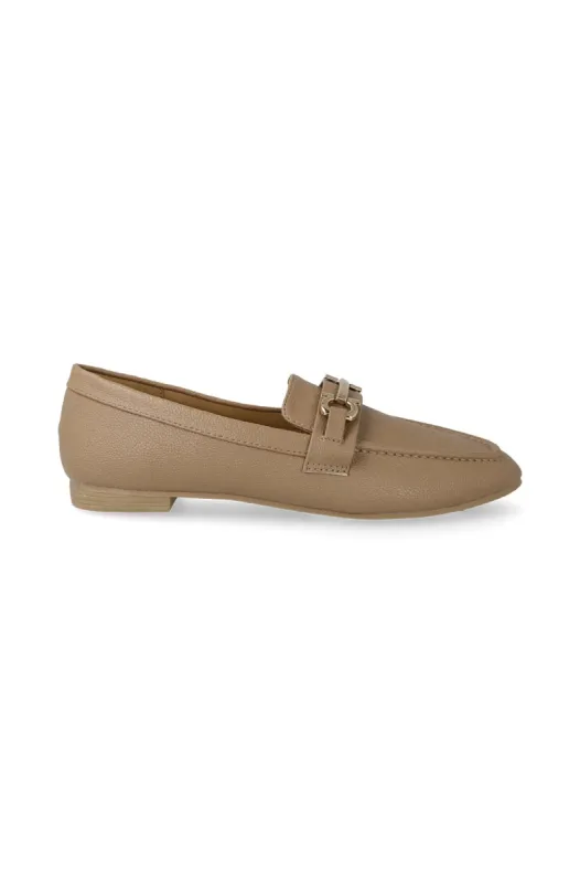 Deborah Moccasin _ 145428 _ Taupe sold by Dunns