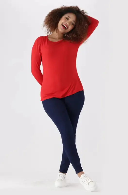 Cleo Crew Neck Tee _ 136528 _ Red sold by Dunns product image thumbnail 4
