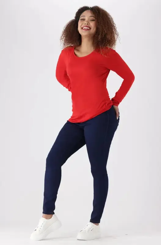 Cleo Crew Neck Tee _ 136528 _ Red sold by Dunns product image thumbnail 5