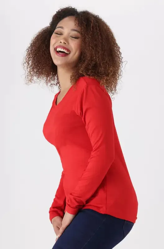 Cleo Crew Neck Tee _ 136528 _ Red sold by Dunns product image thumbnail 2