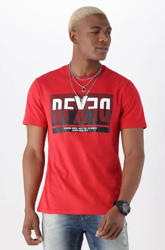 Normandy Tee _ 143417 _ Red sold by Dunns